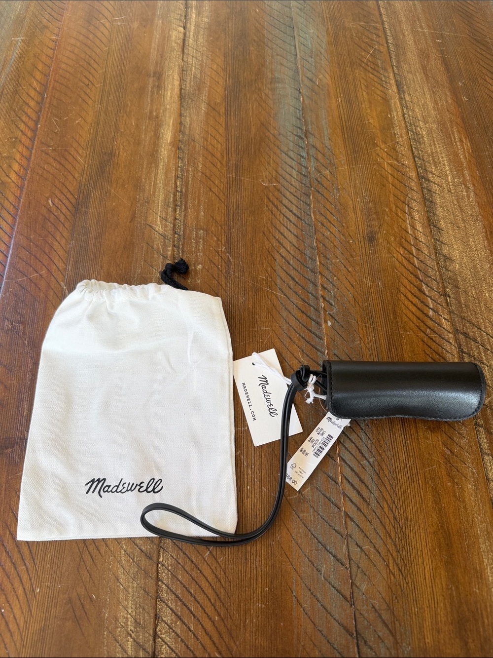 Women’s Madewell Lipstick bag Leather Black New NWT - Picture 2 of 7